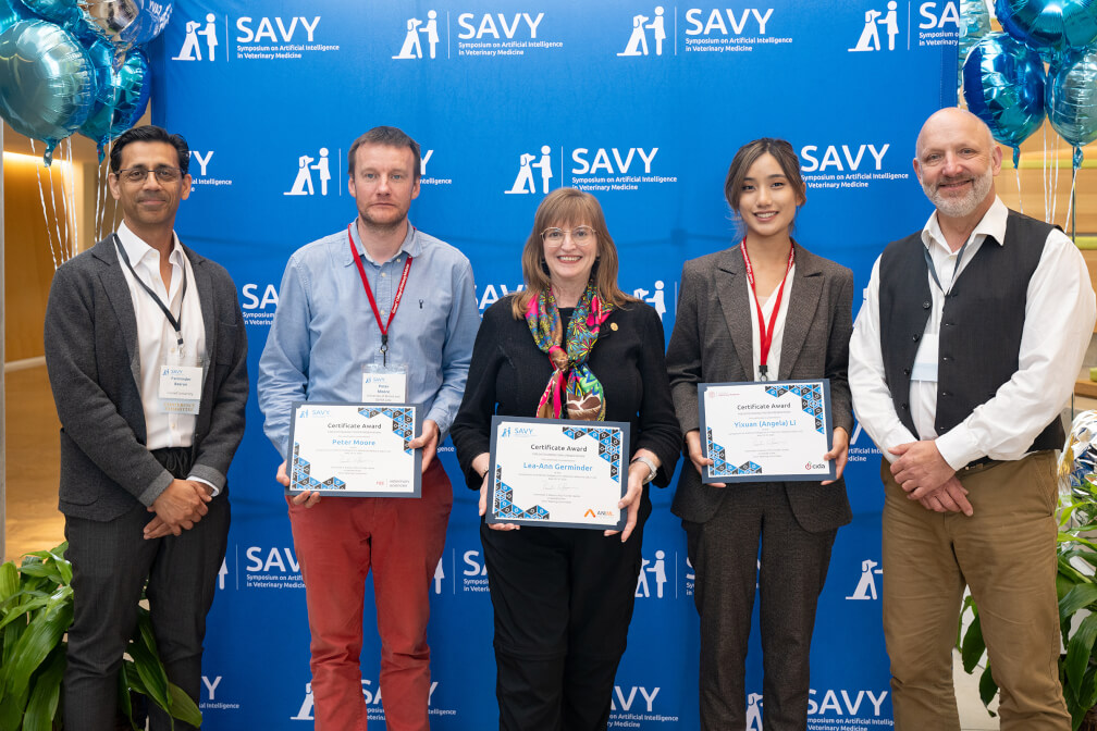 Germinder Wins Outstanding Oral Presentation Award At Cornell Vet School’s SAVY AI Symposium